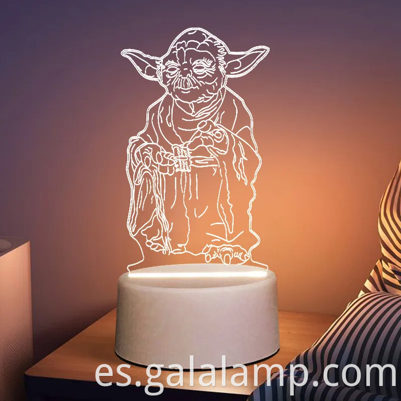 Luz nocturna de graduación 3D - Lámpara acrílica luminosa creativa